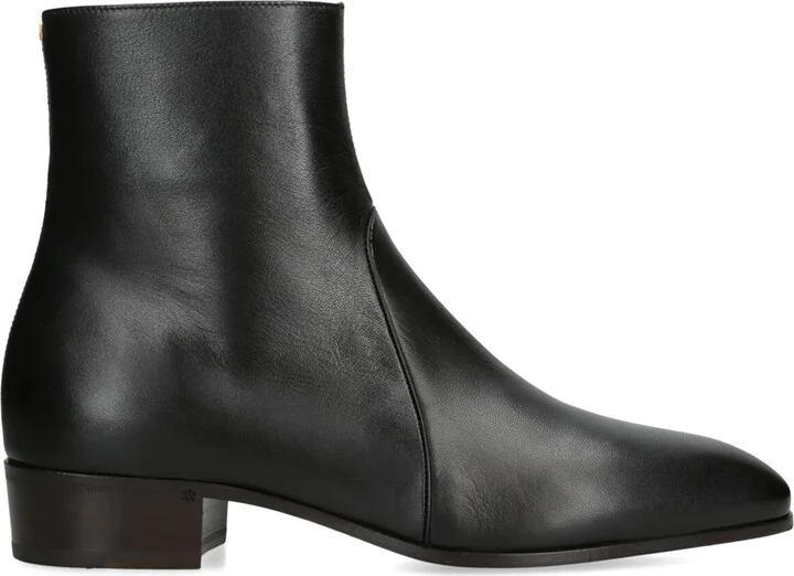 Valentino Garavani Leather Capretto Ankle Boots