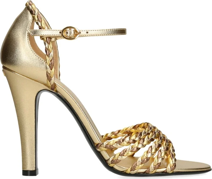 Valentino Garavani Leather Dolly Heeled Sandals 105