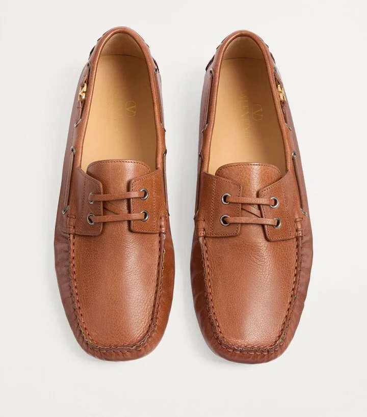 Valentino Garavani Leather Driving Shoes - Image 2