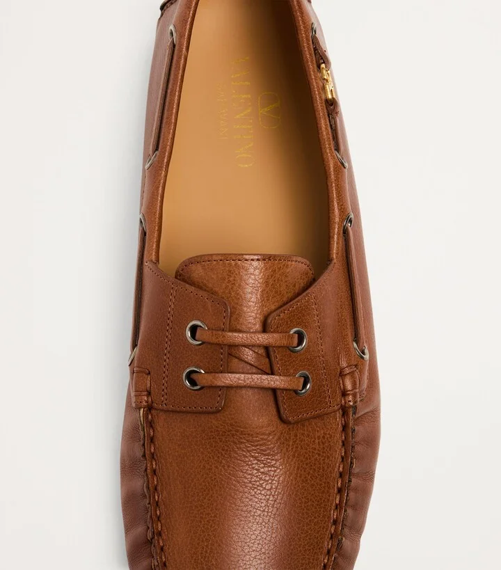 Valentino Garavani Leather Driving Shoes - Image 6