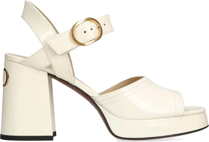 Valentino Garavani Leather Fawcette Heeled Sandals 100