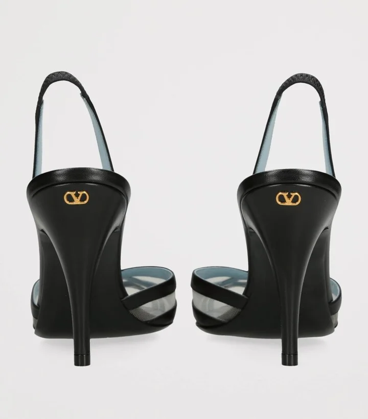 Valentino Garavani Leather ImpuDance Slingback Pumps 90 - Image 2