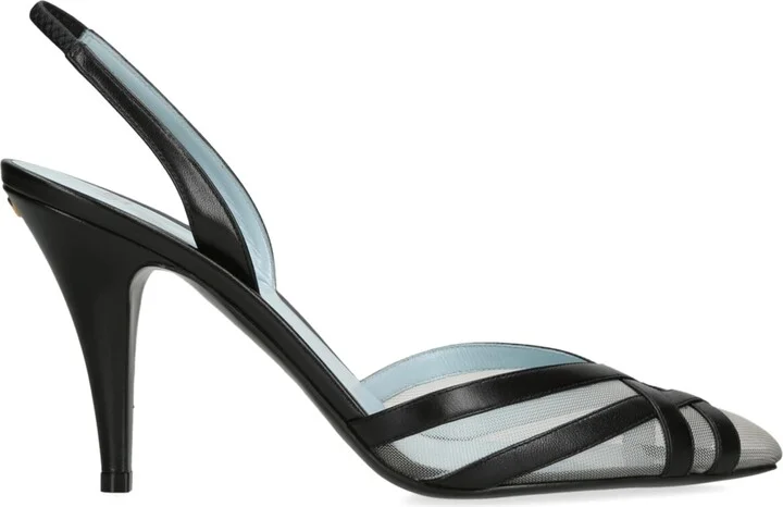 Valentino Garavani Leather ImpuDance Slingback Pumps 90