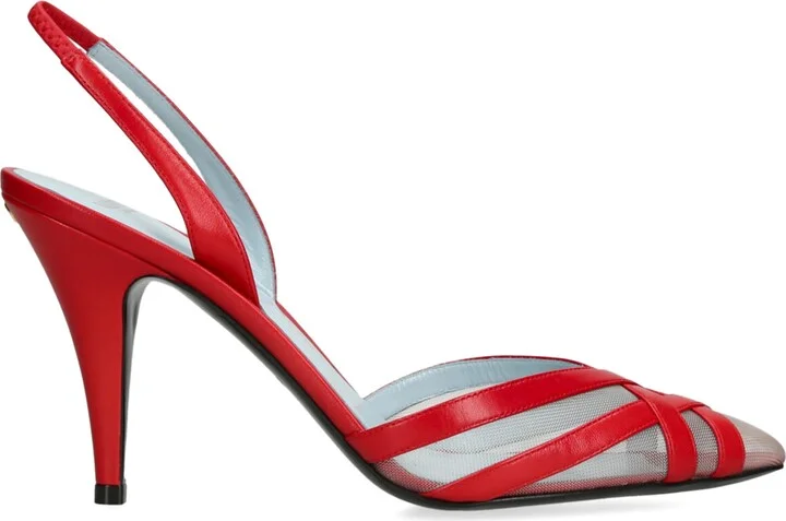 Valentino Garavani Leather ImpuDance Slingback Pumps 90