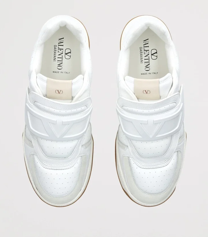 Valentino Garavani Leather Joie De Jouer Sneakers - Image 4