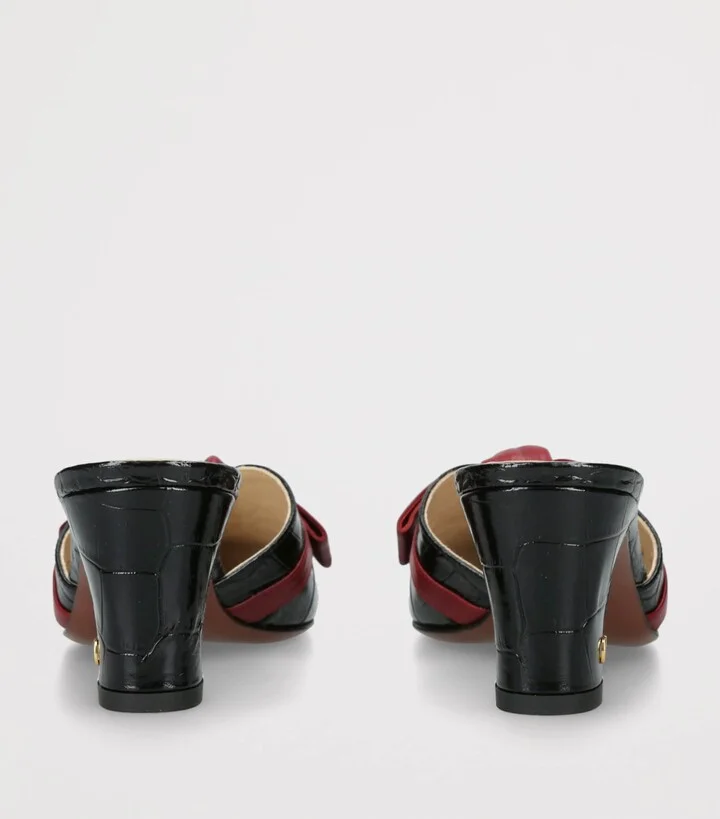 Valentino Garavani Leather Knotty Mules 60 - Image 2