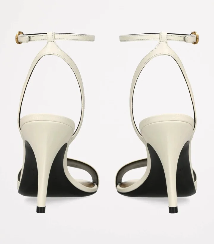 Valentino Garavani Leather Ladycrush Heeled Sandals 85 - Image 2