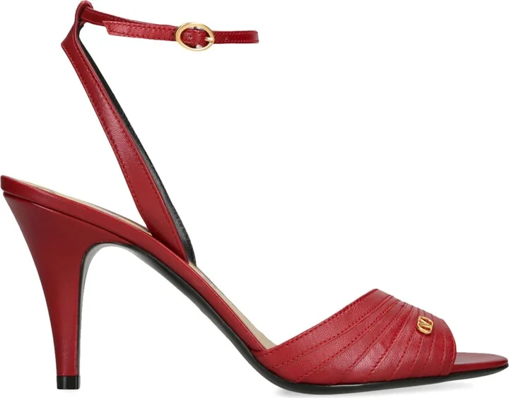 Valentino Garavani Leather Ladycrush Heeled Sandals 85