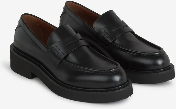 Valentino Garavani Leather Logo Moccasins - Image 2