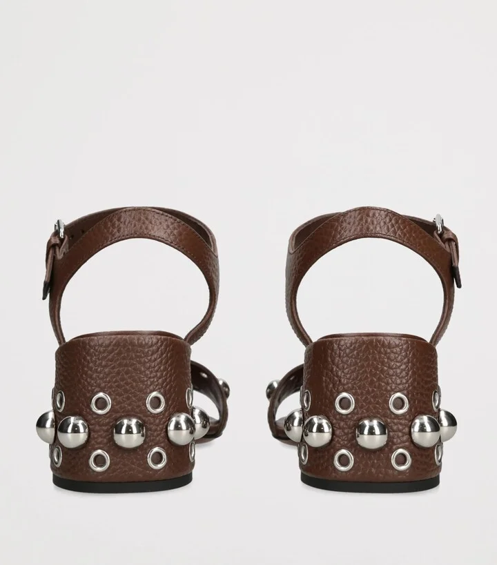 Valentino Garavani Leather Nellcote Heeled Sandals 60 - Image 2