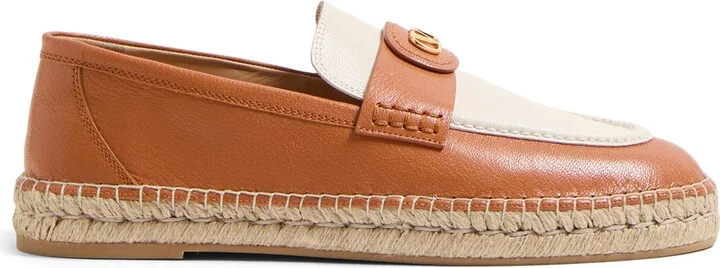 Valentino Garavani Leather Palm Avenue Espadrilles