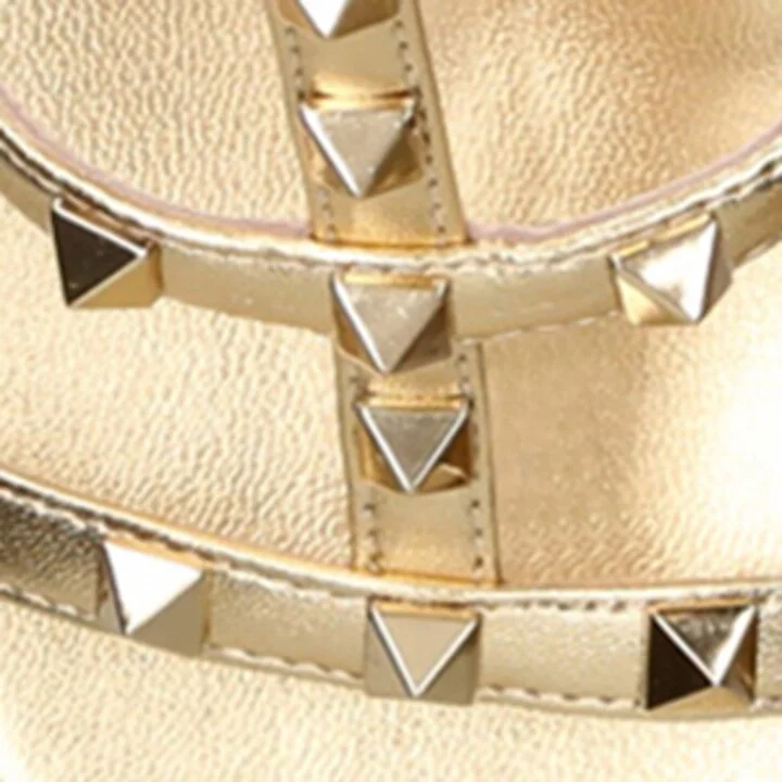 Valentino Garavani Leather Rockstud Espadrilles 80 - Image 5