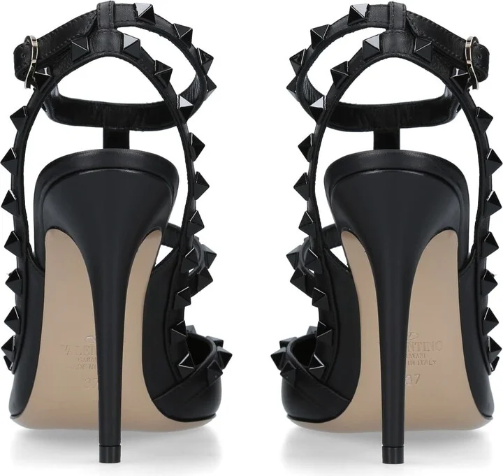 Valentino Garavani Leather Rockstud Heels 100 - Image 2