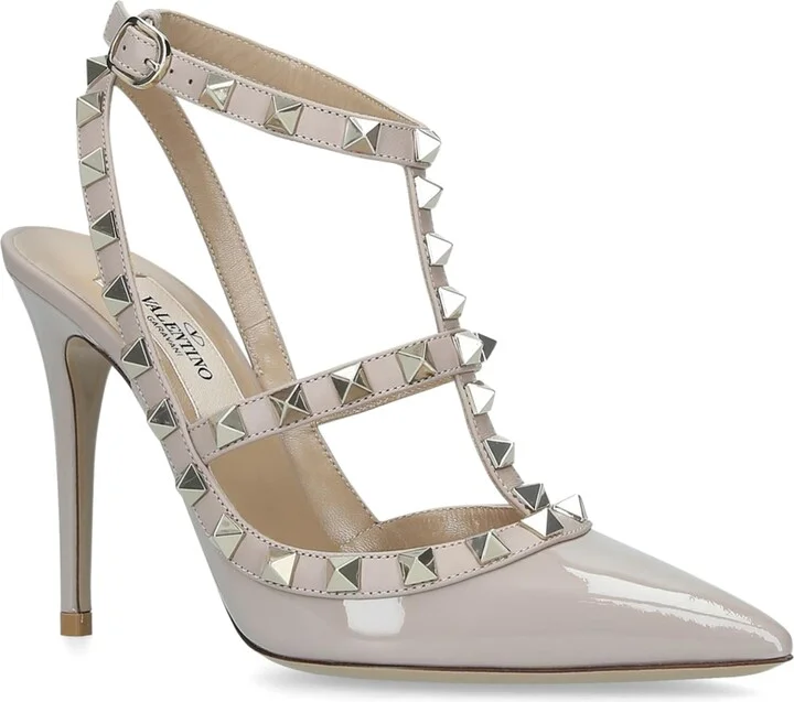 Valentino Garavani Leather Rockstud Pumps 100 - Image 3