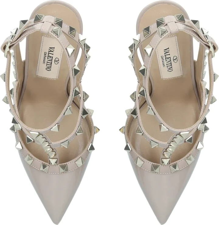 Valentino Garavani Leather Rockstud Pumps 100 - Image 6