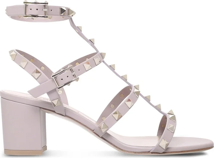 Valentino Garavani Leather Rockstud Sandals 60