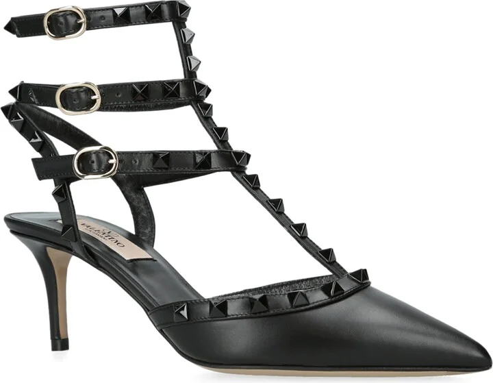 Valentino Garavani Leather Rockstud Sandals 65 - Image 6