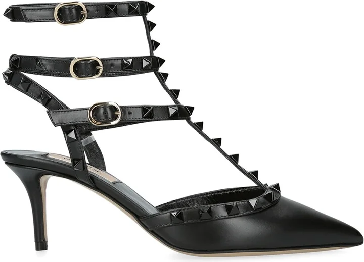Valentino Garavani Leather Rockstud Sandals 65