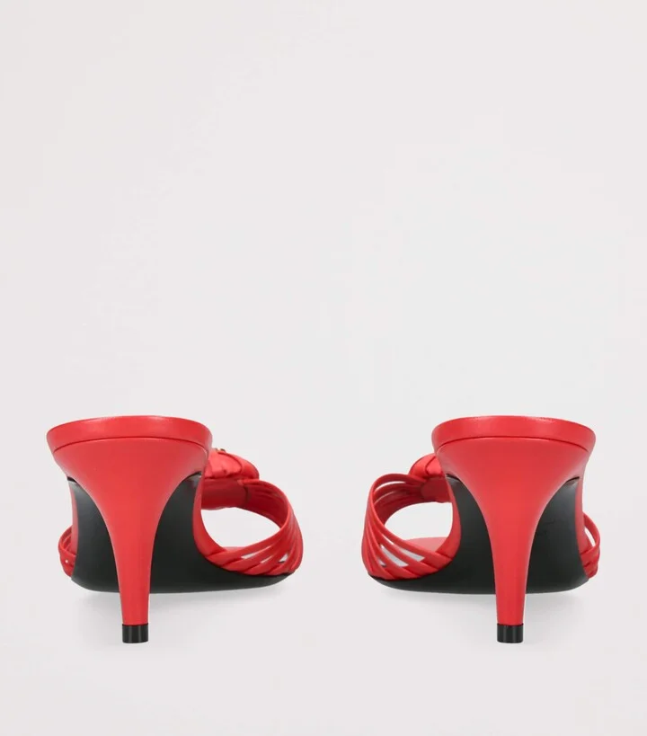 Valentino Garavani Leather Royal Heeled Mules 65 - Image 2