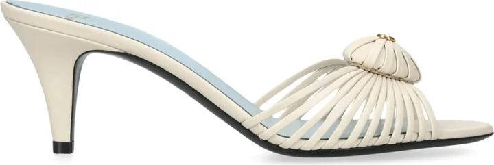 Valentino Garavani Leather Royal Heeled Mules 65