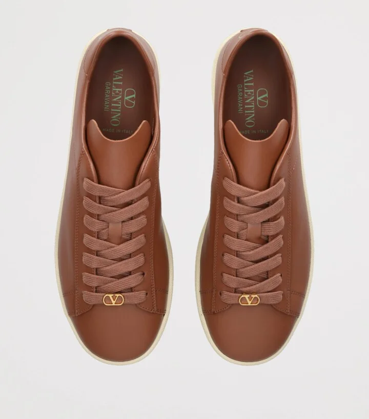 Valentino Garavani Leather Royco Sneakers - Image 4