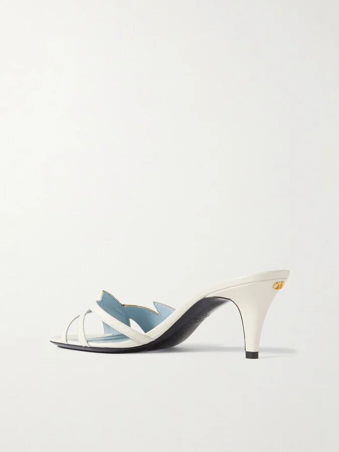 Valentino Garavani - Leather Sandals - Ivory - Image 3