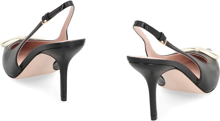 Valentino Garavani Leather Slingback Pumps - Image 4