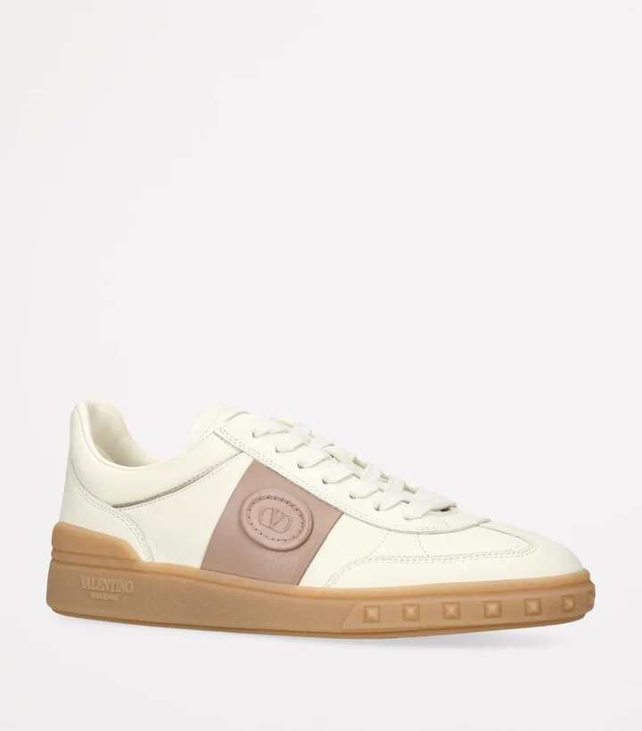 Valentino Garavani Leather Upvillage Sneakers - Image 3
