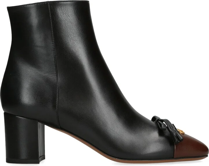 Valentino Garavani Leather Valet De Roi Ankle Boots 60
