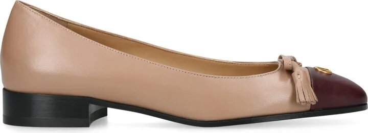 Valentino Garavani Leather Valet du Roi Ballet Flats