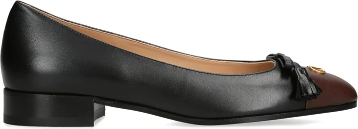 Valentino Garavani Leather Valet Du Roi Ballet Flats