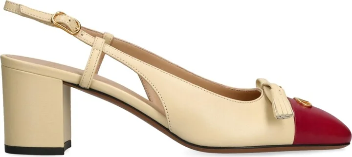 Valentino Garavani Leather Valet Du Roi Slingback Heels 60