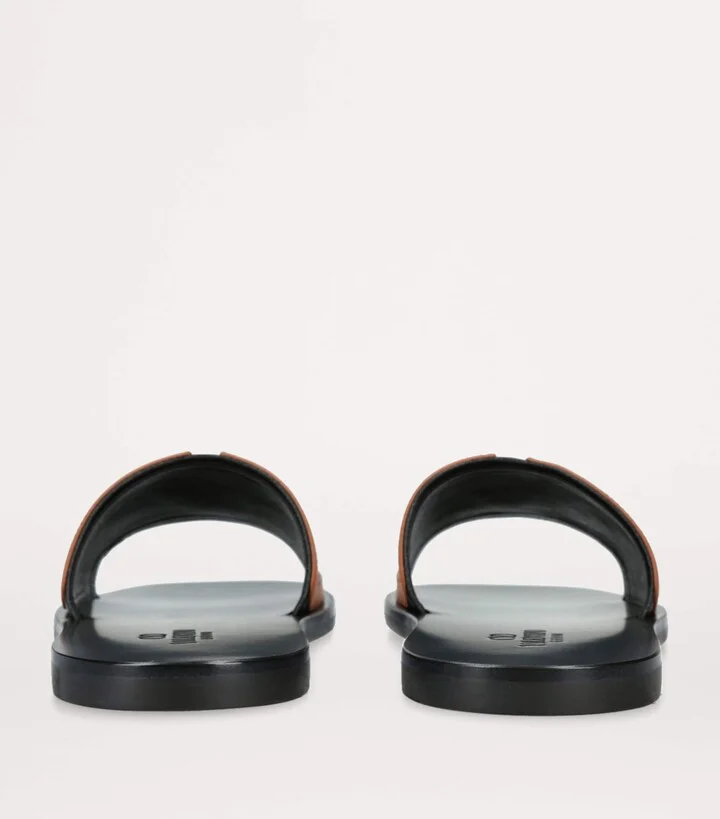 Valentino Garavani Leather Viva Superstar Slides - Image 3