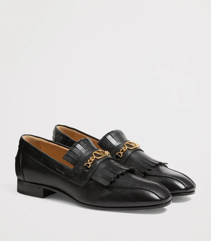 Valentino Garavani Leather VLogo Loafers - Image 5