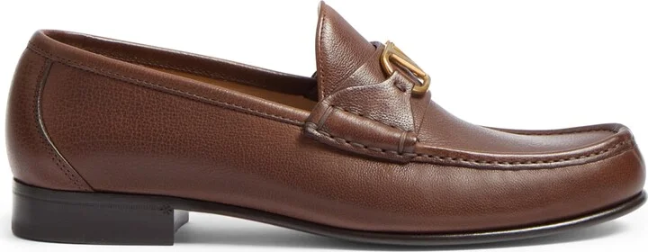 Valentino Garavani Leather VLogo Loafers