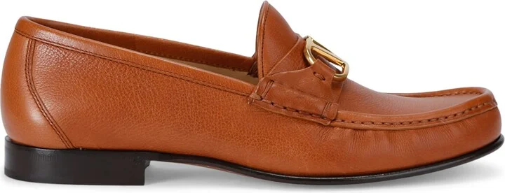 Valentino Garavani Leather VLogo Loafers