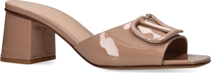 Valentino Garavani Leather Vlogo Mules 60 - Image 3