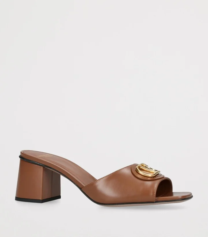 Valentino Garavani Leather VLogo Mules 60 - Image 3