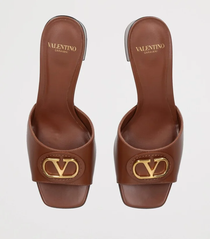Valentino Garavani Leather VLogo Mules 60 - Image 4