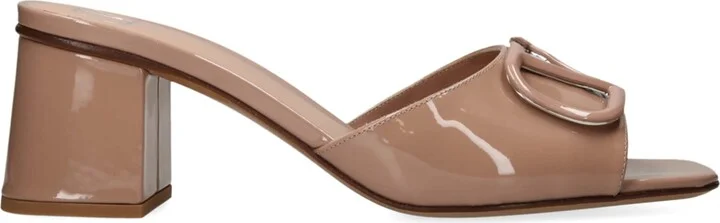 Valentino Garavani Leather Vlogo Mules 60