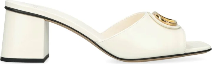 Valentino Garavani Leather VLogo Mules 60
