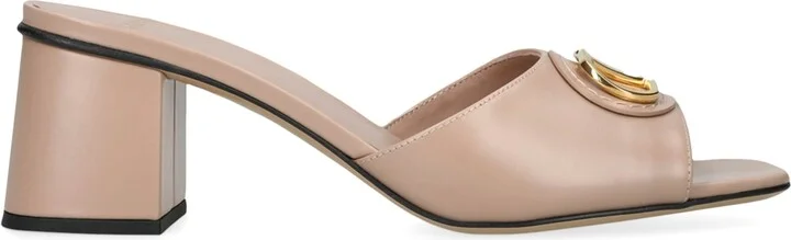 Valentino Garavani Leather VLogo Mules 60