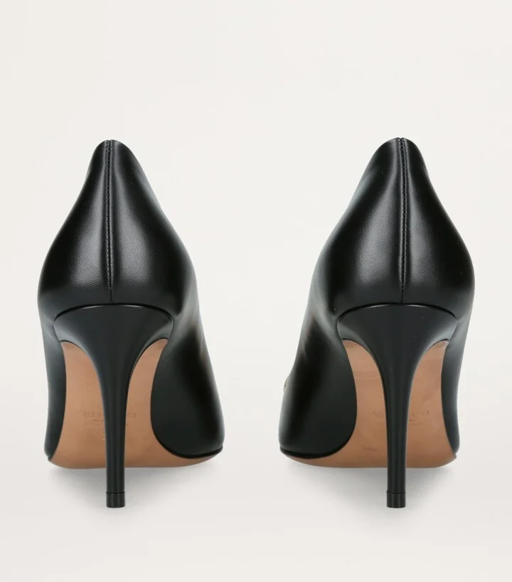 Valentino Garavani Leather VLogo Pumps 80 - Image 2
