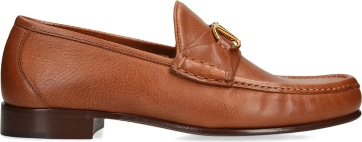 Valentino Garavani Leather VLogo Signature Loafers