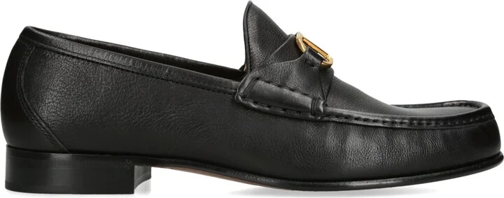 Valentino Garavani Leather VLogo Signature Loafers