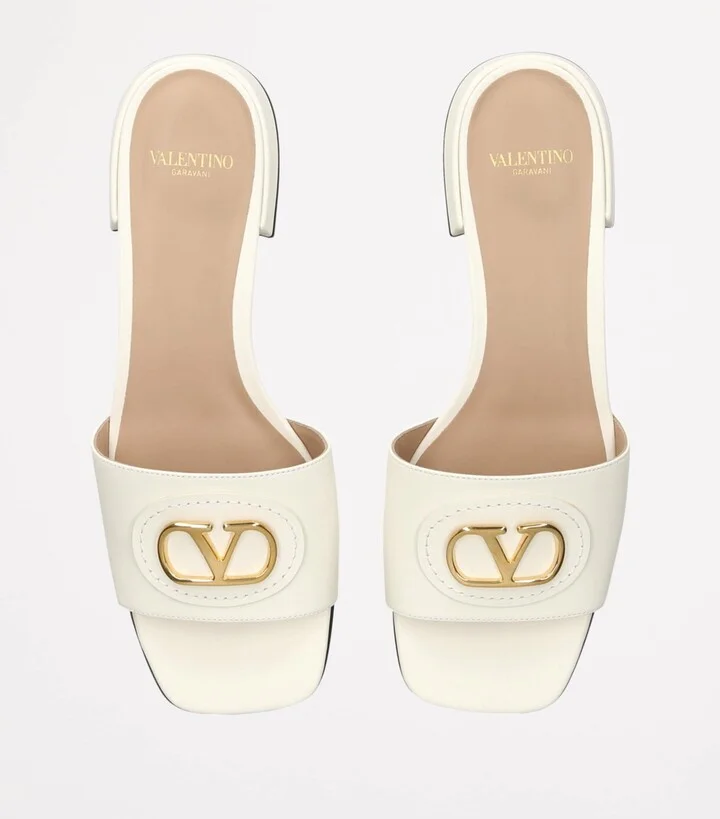 Valentino Garavani Leather VLogo Slides 20 - Image 4