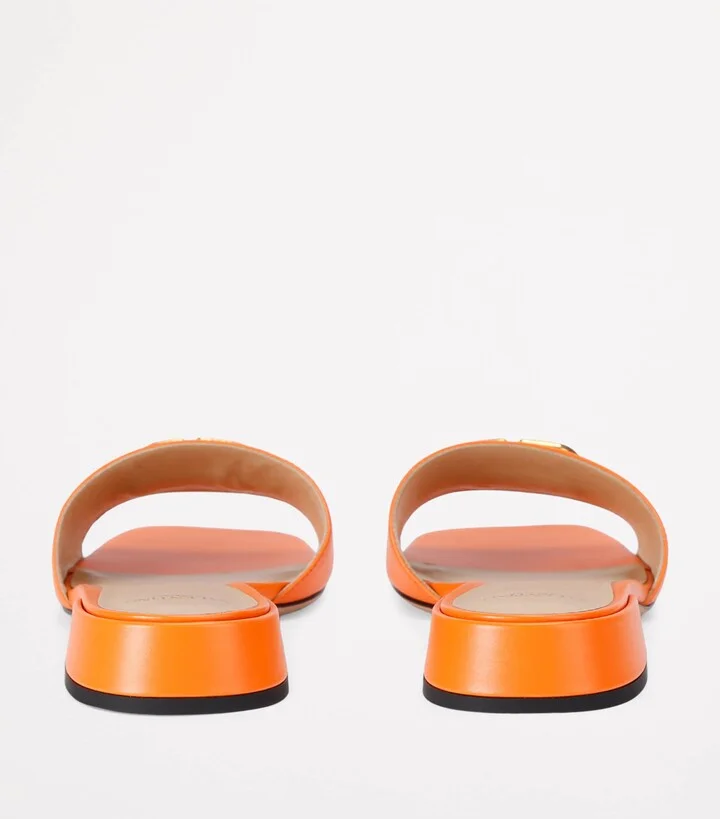 Valentino Garavani Leather Vlogo Slides 20 - Image 2