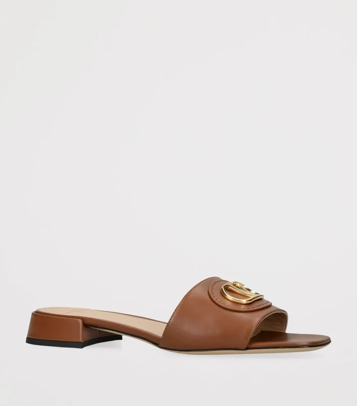Valentino Garavani Leather VLogo Slides 20 - Image 3