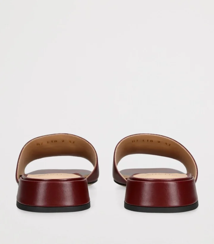 Valentino Garavani Leather Vlogo Slides 20 - Image 2