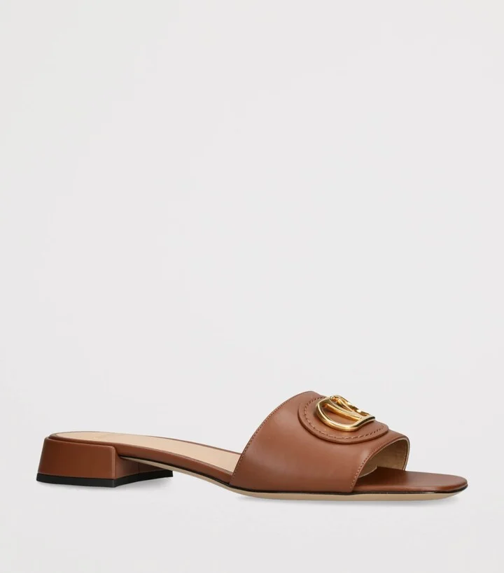Valentino Garavani Leather VLogo Slides 20 - Image 3